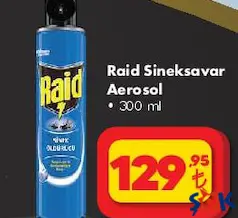 RAİD SİNEKSAVAR AEROSOL SPREY 300 ML
